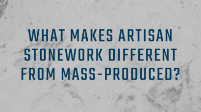 What makes artisan stonework different from mass produced?
